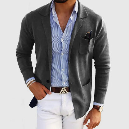 Blazer Clásico de Hombre de un Solo Botón | Ideal para Otoño e Invierno