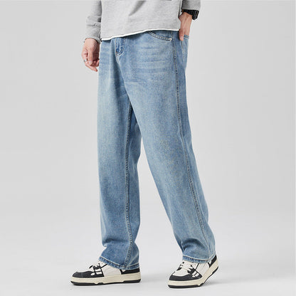 Jeans Holgados de Talle Medio Ideales para Primavera y Otoño