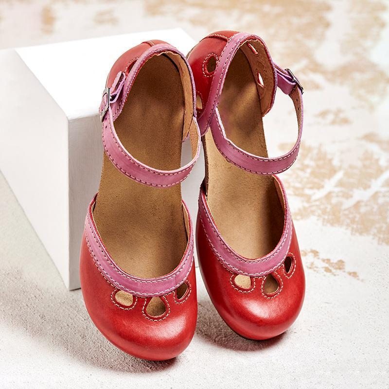 Sandalias de Tacón Bajo con Tirantes en el Tobillo y Tacón Ancho | Ideales para Primavera y Verano