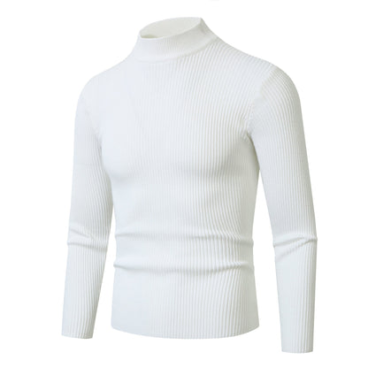 Suéter de Punto Rayas Holgado para Hombre, Ideal para Primavera y Otoño