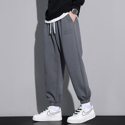 Pantalones Deportivos Ajustados en Tobillo para Hombre Talla Grande – Ideales para Primavera y Otoño