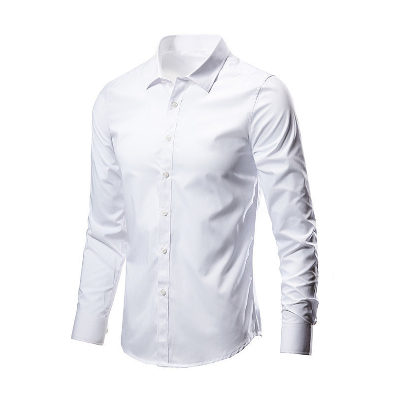 Camisa de Vestir para Hombre Manga Larga Sin Plancha, Ideal para Otoño