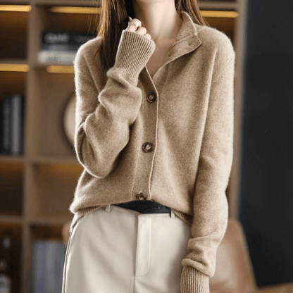 Cárdigan Suave de Punto de Cachemir con Corte Holgado | Ideal para Otoño e Invierno