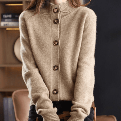 Cárdigan Suave de Punto de Cachemir con Corte Holgado | Ideal para Otoño e Invierno