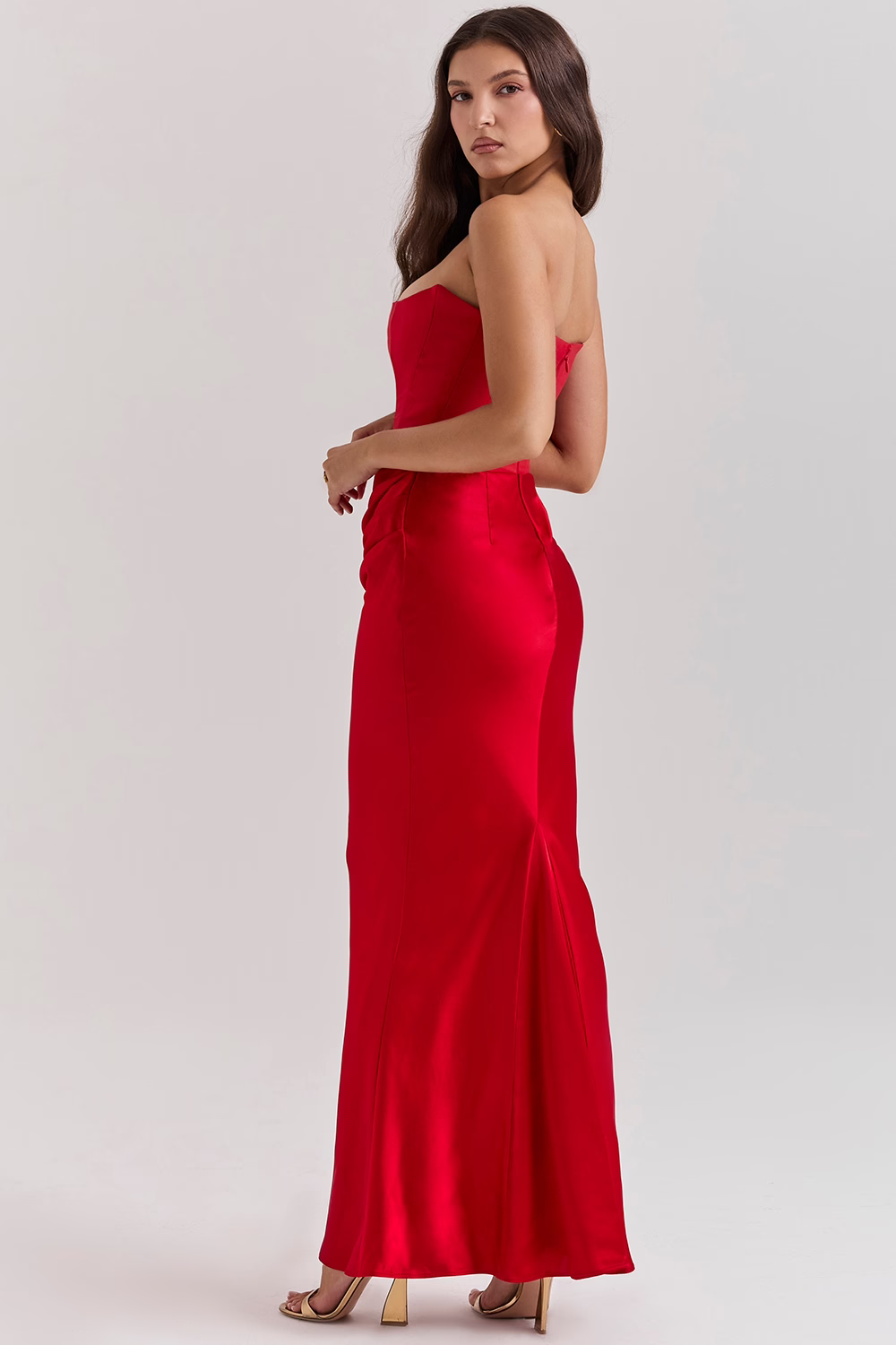Vestido Largo Corsé con Diseño que Define la Cintura | Ideal para Primavera y Otoño