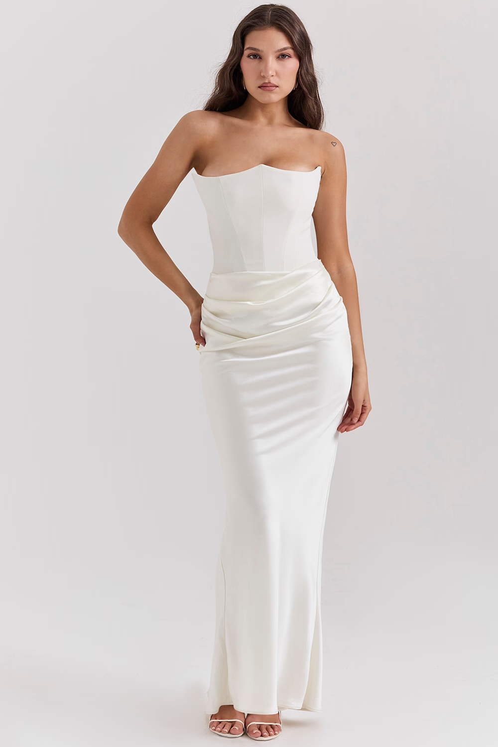 Vestido Largo Corsé con Diseño que Define la Cintura | Ideal para Primavera y Otoño
